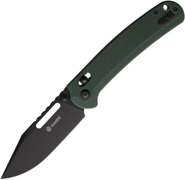 Ganzo G-Lock Fixed Blade - Green Handle D2 Steel