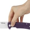 Ganzo G769 Linerlock Folding Knife - Purple G10