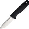 Ganzo Fixed Blade Knife - Black TPR Handle