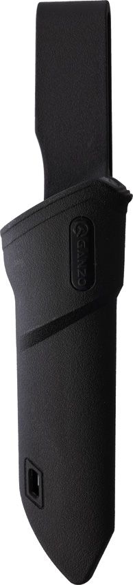 Ganzo Fixed Blade Knife - Black TPR Handle