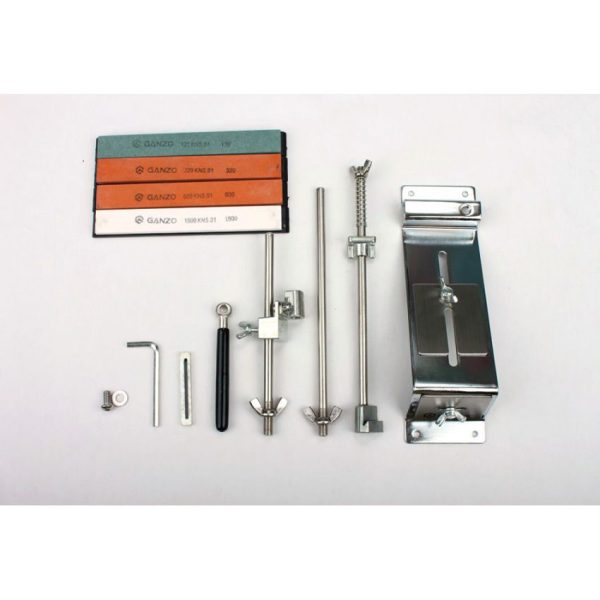 Ganzo Pro Steel Sharpening System 4-Stone Knife Sharpener