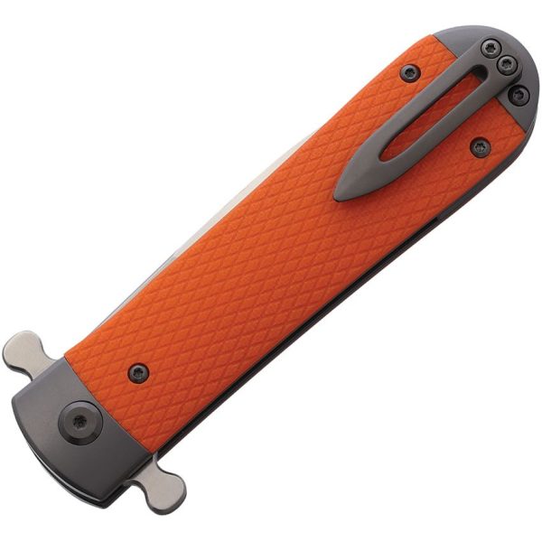 Ganzo Samson Linerlock Orange D2 Steel Folding Knife