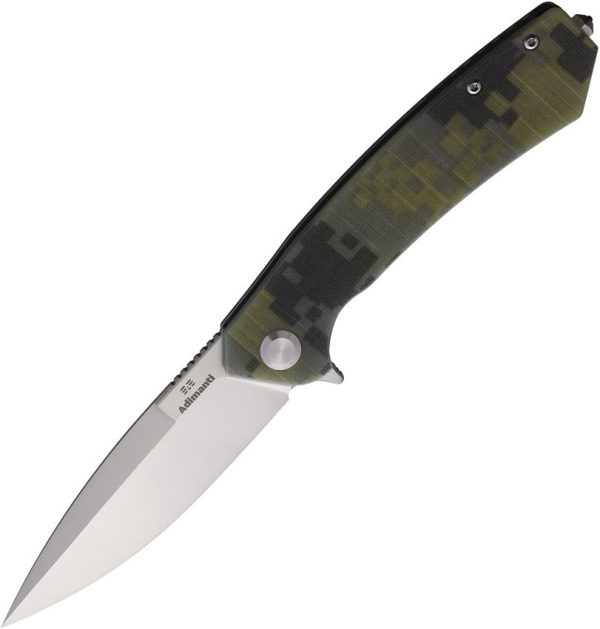 Ganzo Adimanti Framelock Camo D2 Folding Knife Glass Breaker