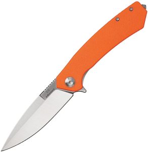 Ganzo Adimanti Linerlock Orange D2 Folding Knife Glass Breaker