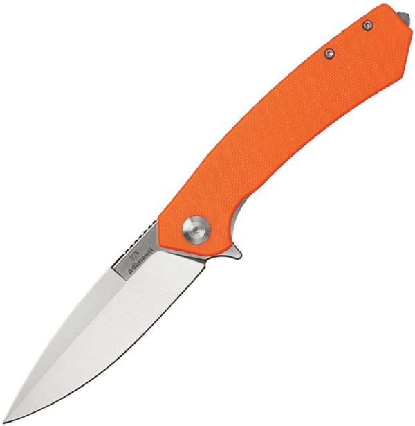 Ganzo Adimanti Linerlock Orange D2 Folding Knife Glass Breaker
