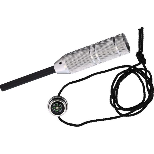 Gear Convoy B.U.S.H. Steel Satin Ferro Rod Survival Tool