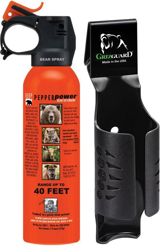 Guard Dog Griz Bear Spray 7.9oz Quick Release Holster