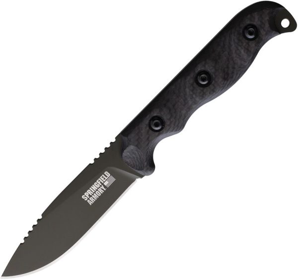 Springfield Armory Hunting Knife Carbon Fiber Fixed Blade 1095HC