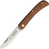 German Eye Clodbuster Jr. Folding Knife Brown Wood Solingen Steel