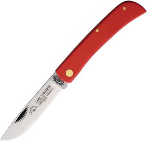 German Eye Clodbuster Jr Red Folding Knife 3.5" Stainless Blade