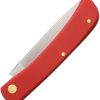 German Eye Clodbuster Jr Red Folding Knife 3.5" Stainless Blade