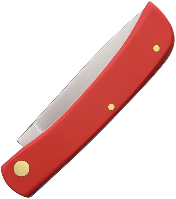 German Eye Clodbuster Jr Red Folding Knife 3.5" Stainless Blade