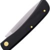 German Eye Clodbuster Jr Black Folding Knife 3.5" Stainless