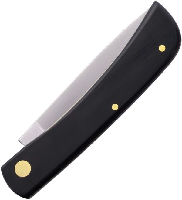 German Eye Clodbuster Jr Black Folding Knife 3.5" Stainless