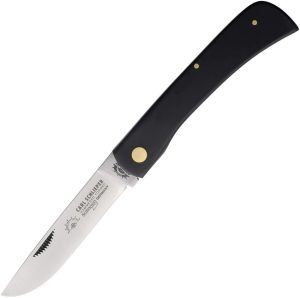 German Eye Clodbuster Black Skinner Folding Knife