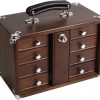GERT12D.jpg Gerstner 4-Drawer Mini Portable Chest - Red Oak