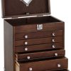 Gerstner 6-Drawer Collector's Chest Oak Storage Box