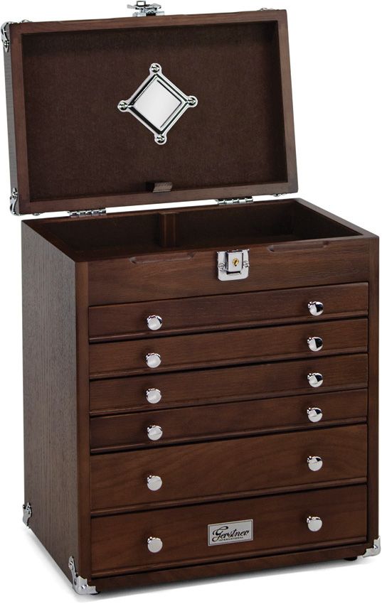 Gerstner 6-Drawer Collector's Chest Oak Storage Box