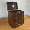 Gerstner 6-Drawer Collector's Chest Oak Storage Box