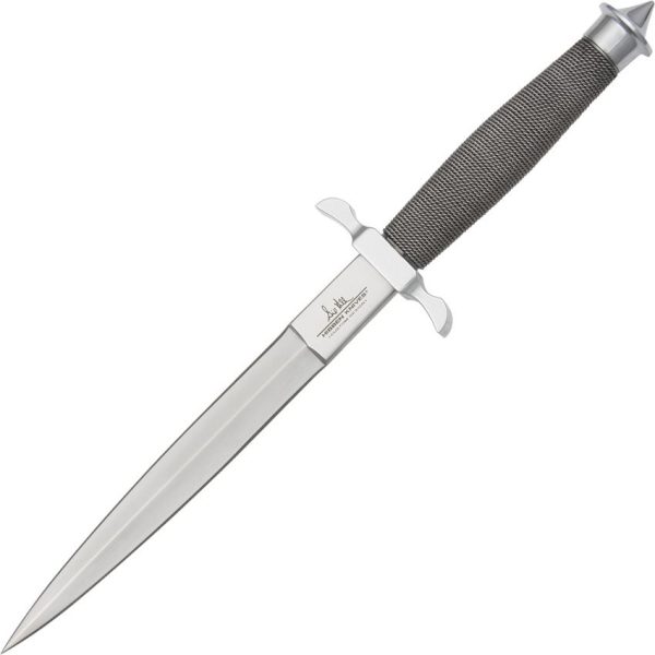 GH441.jpg Hibben Silver Shadow Fixed Blade Dagger Knife Stainless Steel