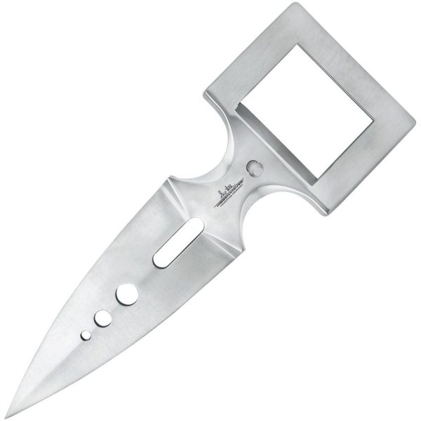 Hibben Belt Buckle Push Dagger - Satin Stainless