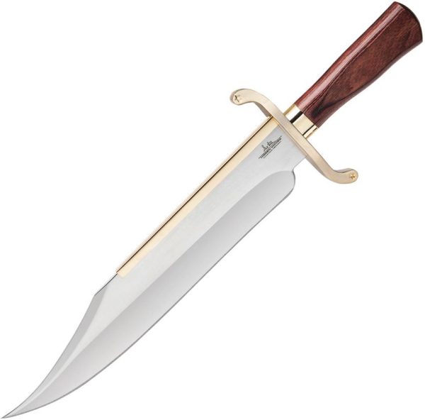 Hibben Old West Bowie 14" Mirror Stainless Fixed Blade Knife
