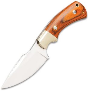 Hibben Diamondback Fixed Blade Knife 7Cr17MoV Stainless Brown