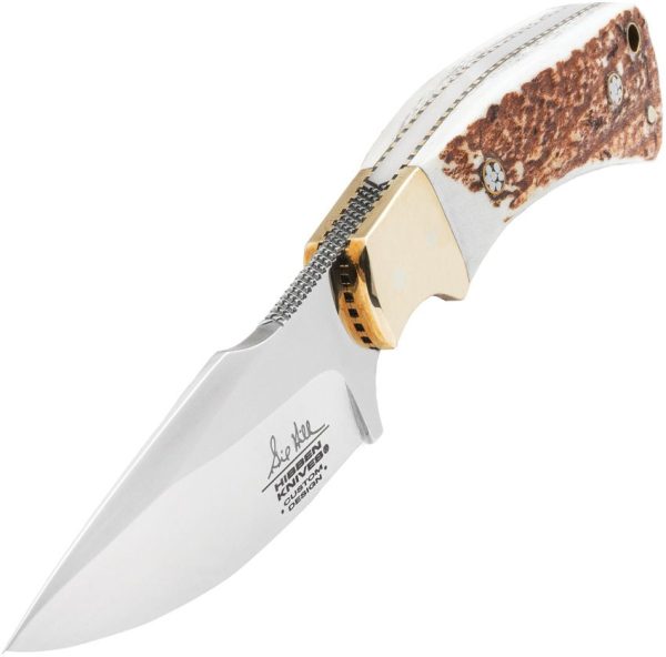 Hibben Diamondback Fixed Blade Stag Handle 7Cr17 Stainless
