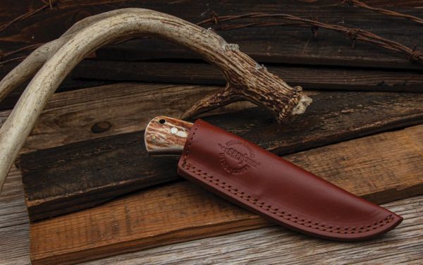 Hibben Diamondback Fixed Blade Stag Handle 7Cr17 Stainless