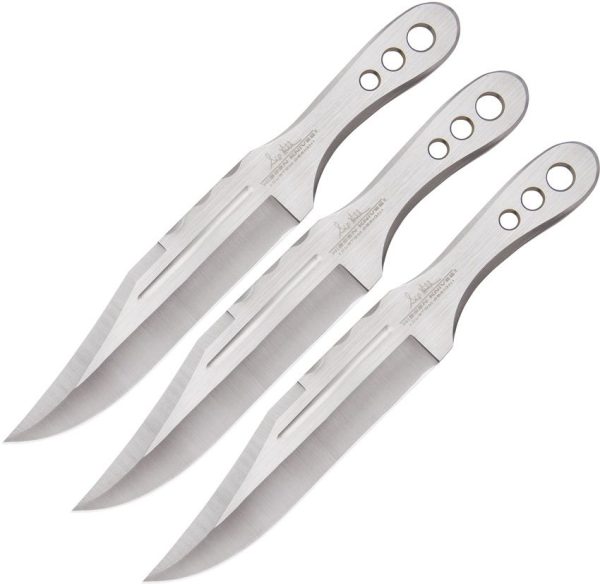 Hibben Triple Set Throwing Knives 3Cr13 Stainless Fixed Blade
