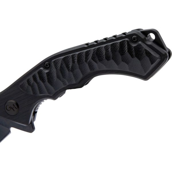 Hibben Whirlwind Linerlock Folding Knife 3.25" Black 7Cr17MoV