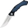 Hibben Whirlwind Linerlock Folding Knife 3.25" Blue G10
