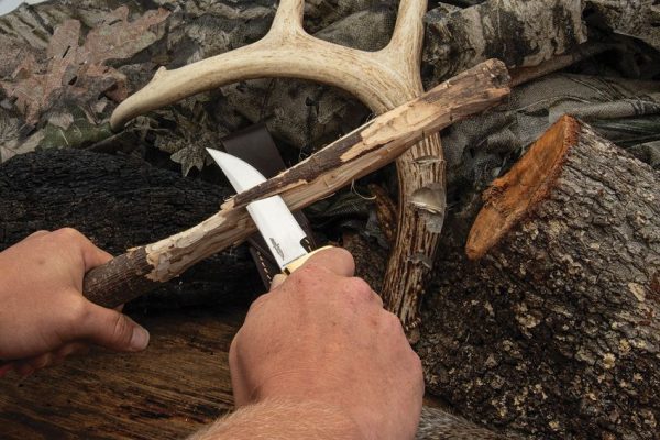 Hibben Whitetail Skinner Fixed Blade Stag Handle Stainless