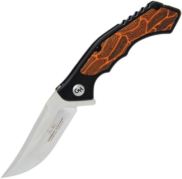 Hibben Whirlwind Hellfyre Linerlock Folding Knife 7Cr17MoV Black