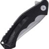 Hibben Whirlwind Hellfyre Linerlock Folding Knife 7Cr17MoV Black