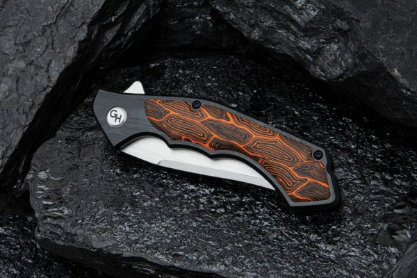 Hibben Whirlwind Hellfyre Linerlock Folding Knife 7Cr17MoV Black