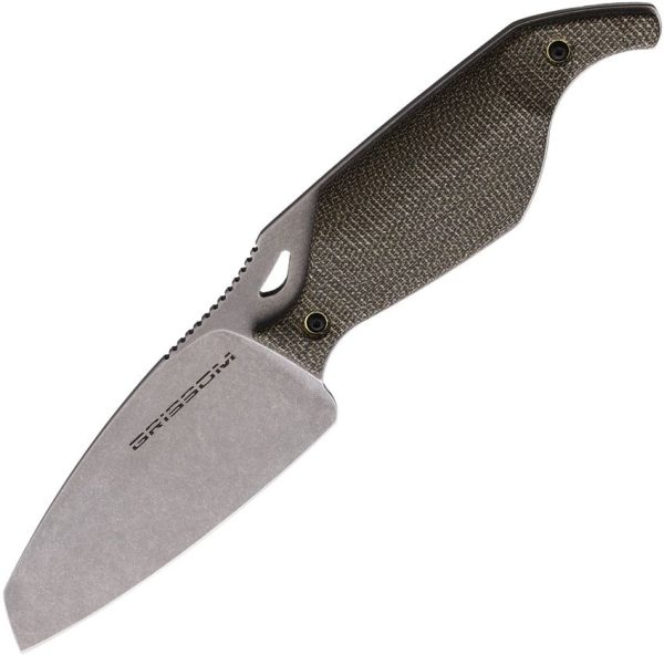 Grissom Riverstone Fixed Blade - OD Green Micarta S35VN