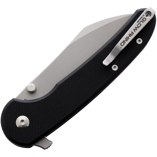 Glow Rhino Lightbringer Linerlock Nitro V Black G10