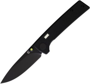 Glow Rhino Fermi Linerlock Black/Yellow D2 Folding Knife
