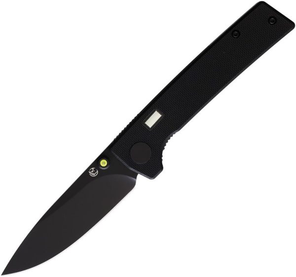 Glow Rhino Fermi Linerlock Black/Yellow D2 Folding Knife
