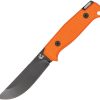 GLR112.jpg Glow Rhino Bohr Fixed Blade Orange DC-53 Steel