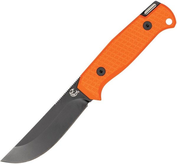 GLR112.jpg Glow Rhino Bohr Fixed Blade Orange DC-53 Steel
