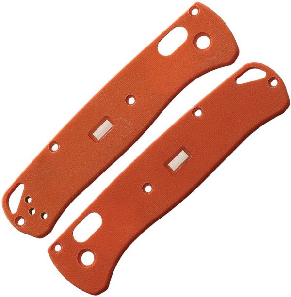 GLRKSBOSOG.jpg Glow Rhino Bugout Handle Scales Orange G10 Tritium