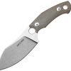 Giant Mouse GMF1-XL Fixed Blade Green Micarta