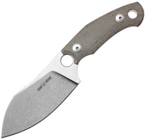Giant Mouse GMF1-XL Fixed Blade Green Micarta