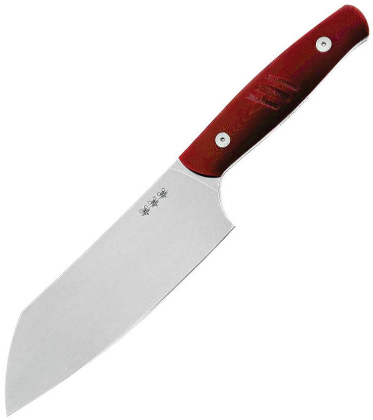 Giant Mouse Santoku Red G10 Kitchen Knife 6.75" Blade