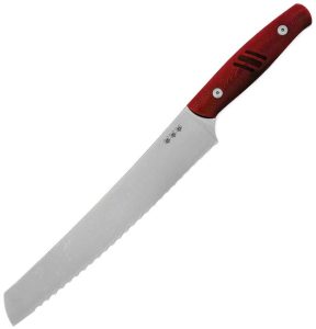 Giant Mouse Bread Knife - Red G10 Full Tang