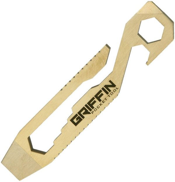 GPTBR.jpg Griffin Pocket Tool Brass - 3 inch Multi-Tool