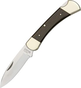 Grohmann Drop Point Lockback Folding Knife Stainless Rosewood