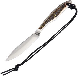 Grohmann Trout and Bird Knife Stag Carbon Steel Fixed Blade